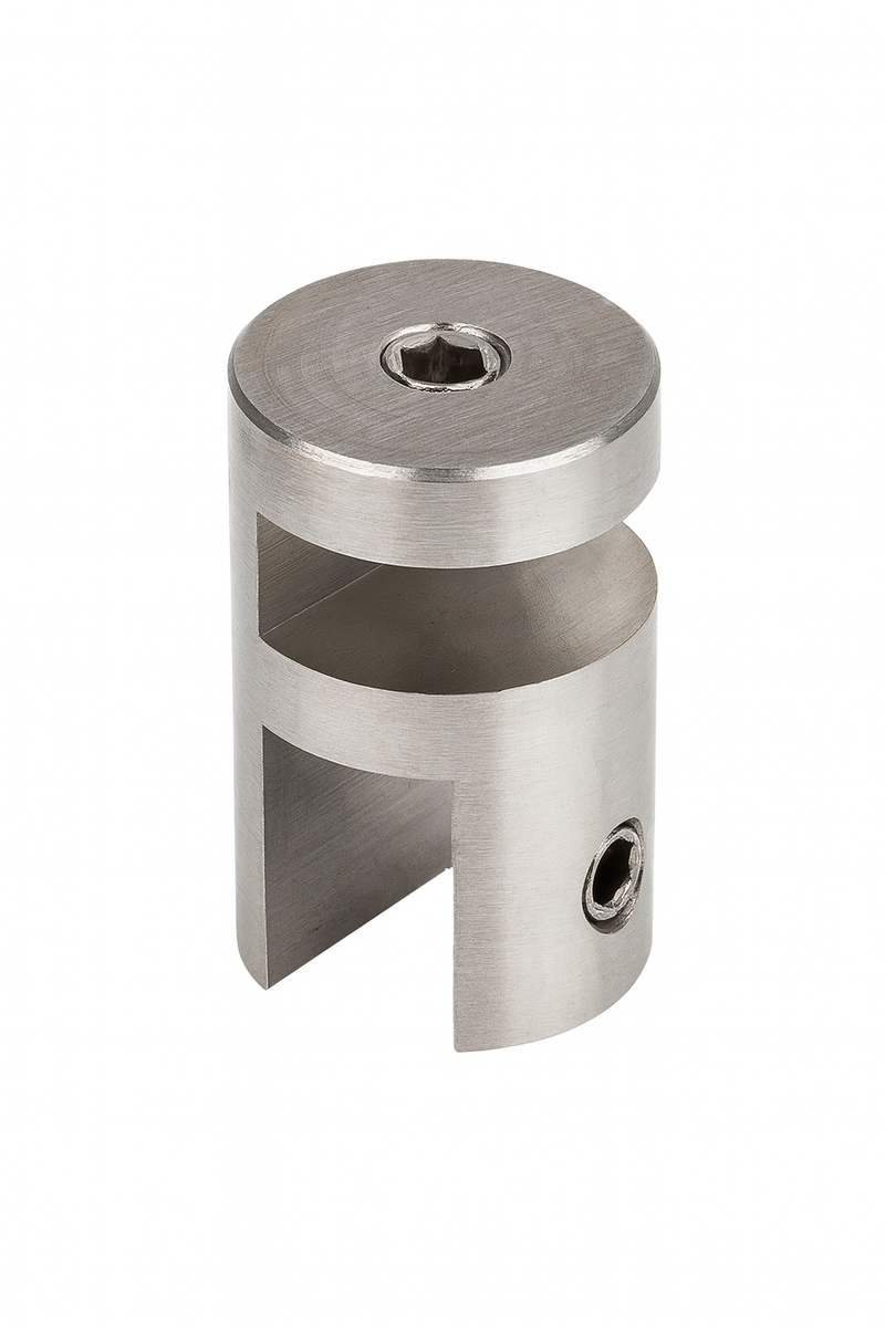 MFG Round Header Panel Fitting 10x6mm - Satin Chrome