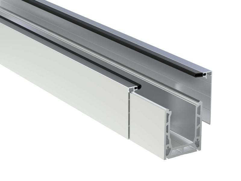 Tough Lock Channel Top Fix System - 3mtr Kit 25.5mm Glass