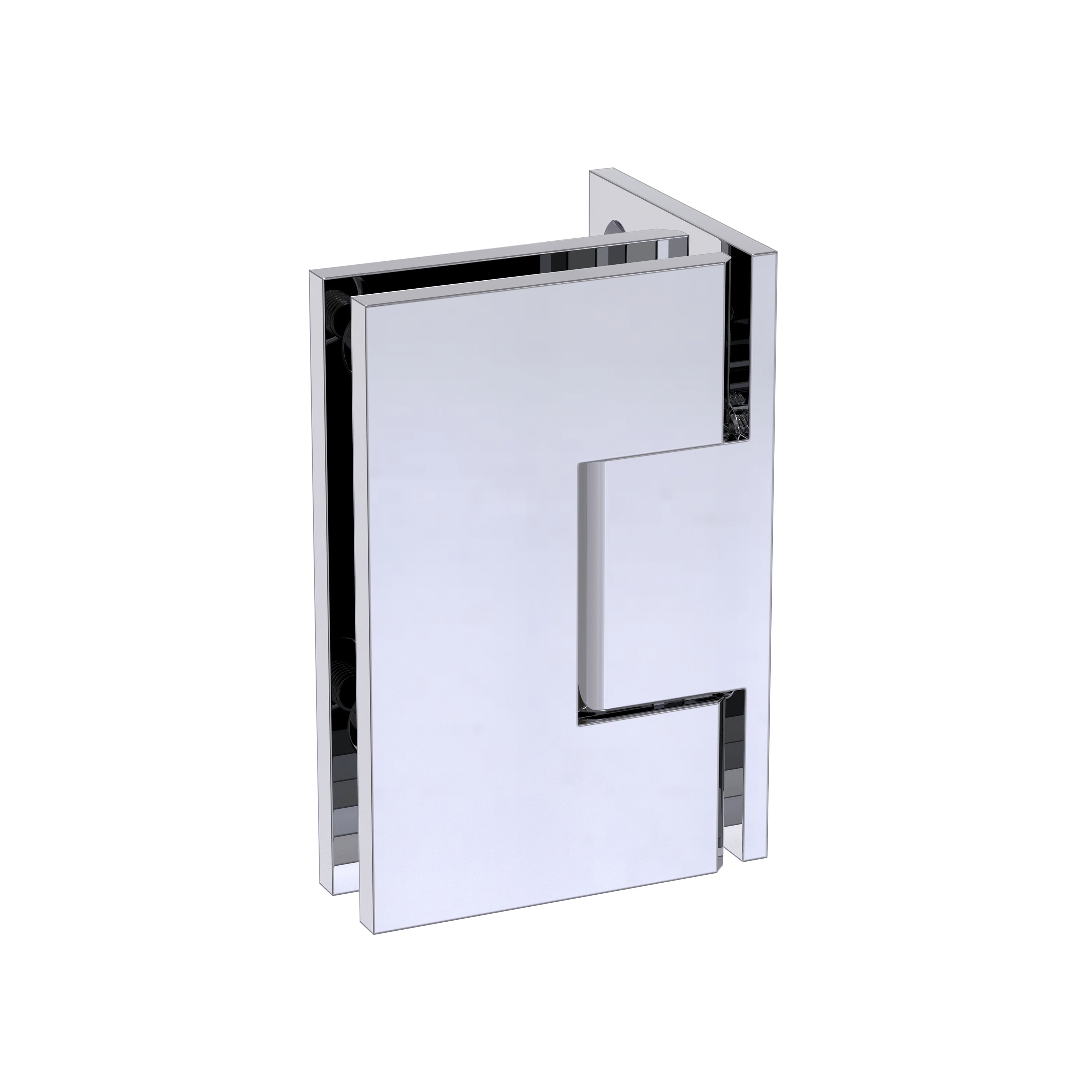 Shower Hinge Wall to Glass 90 Deg Offset Backplate