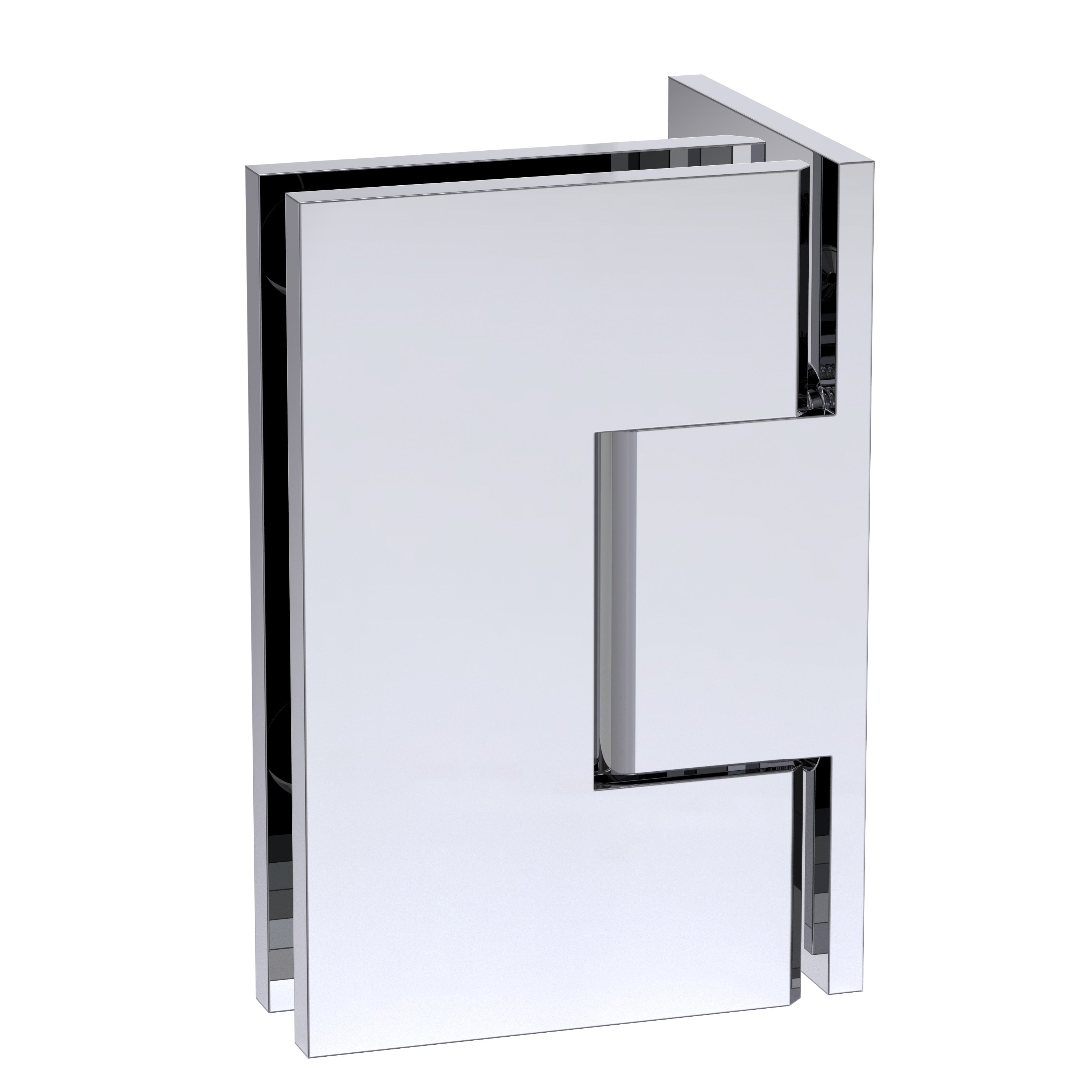 Adjustable Shower Hinge Wall to Glass 90 Deg 50mm Backplate