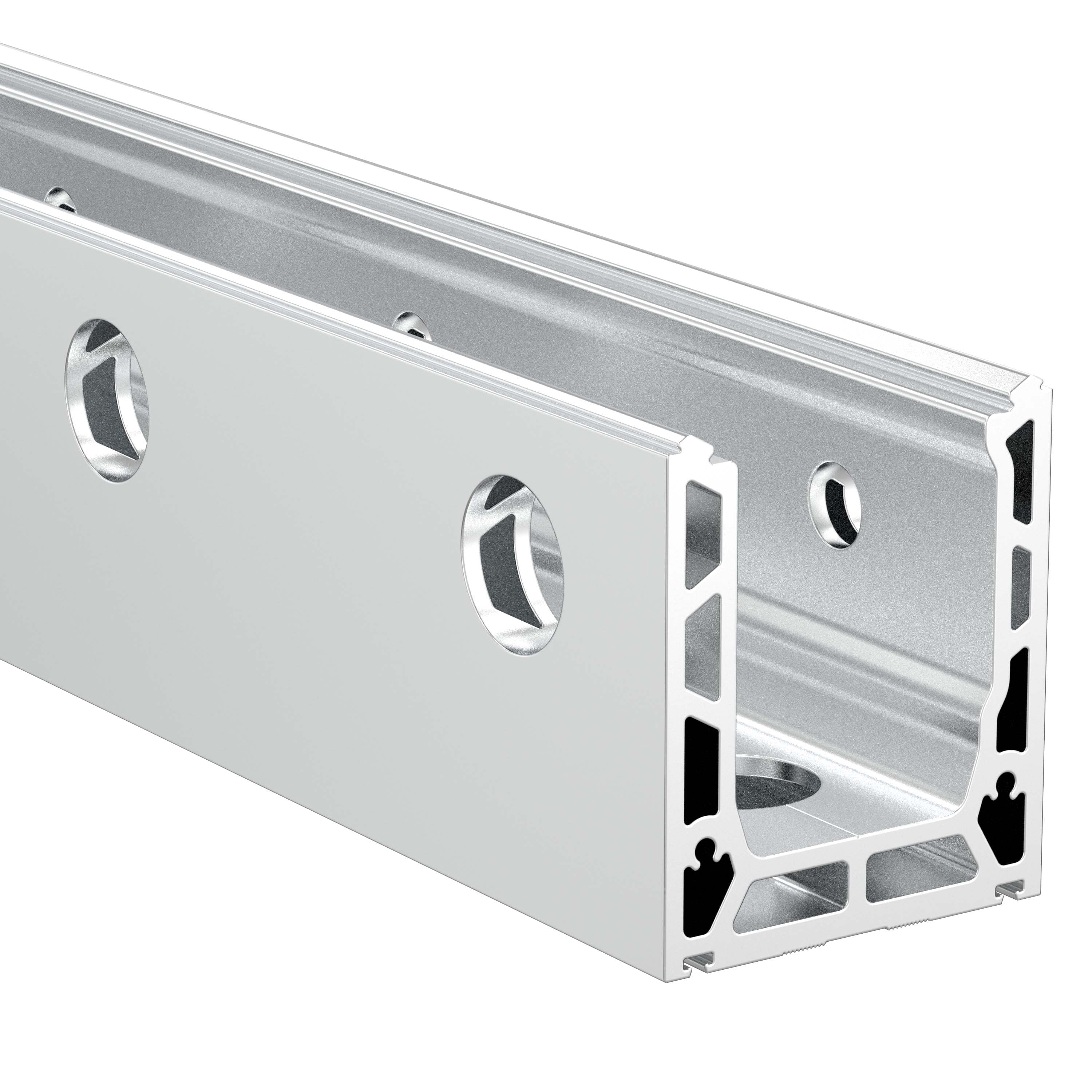Tough Lock C5 Main Channel Base & Side Drilled - 3mtr - Natural Anodised
