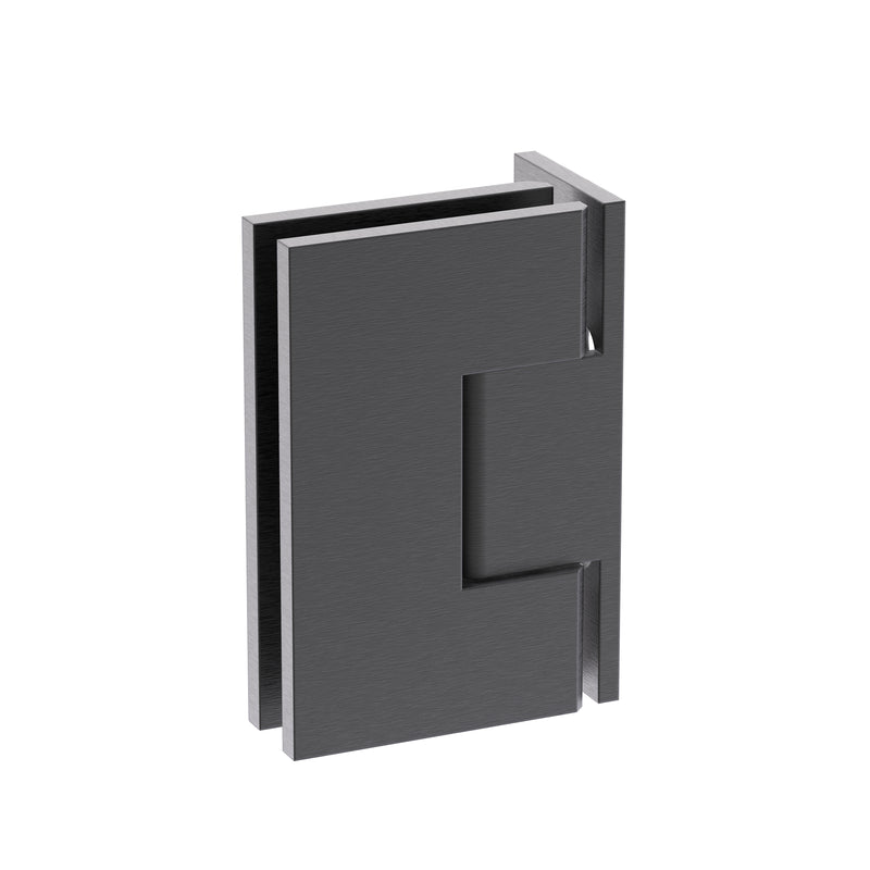 Shower Hinge Wall to Glass 90 Deg Offset Backplate