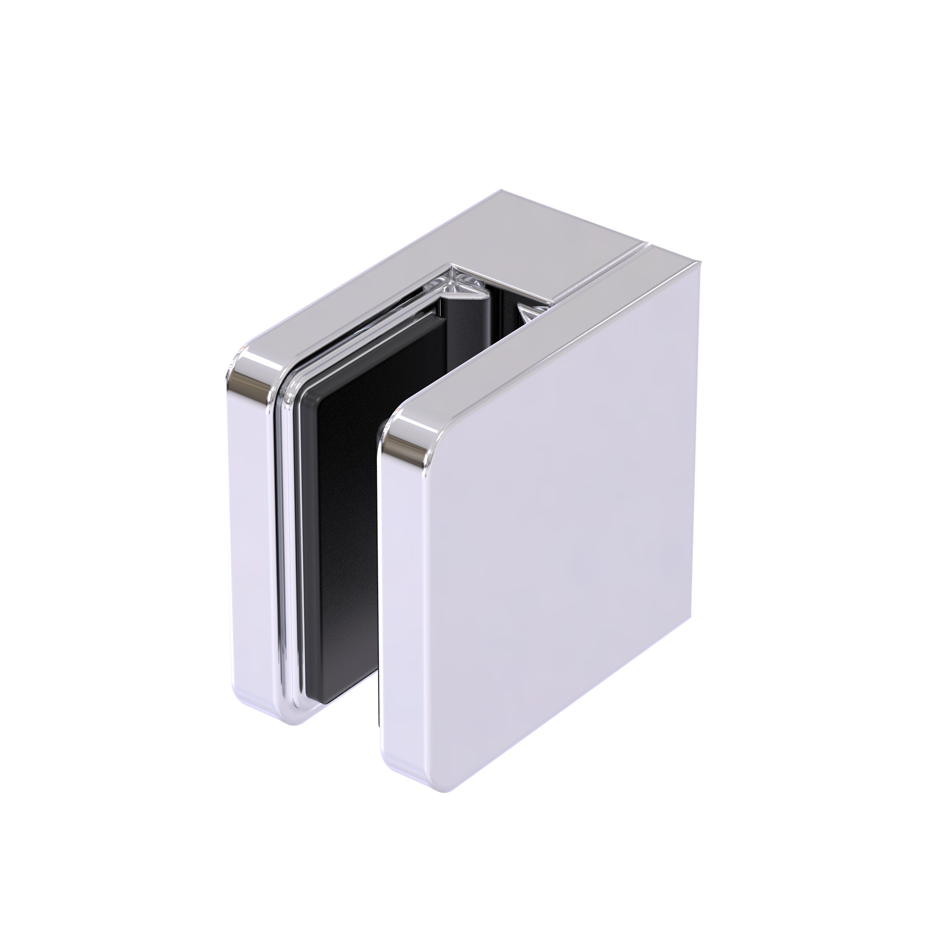Glass Clamp Square Flat Back