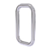 Round D Handle 25mm, 200mm CTC - Polished Stainless