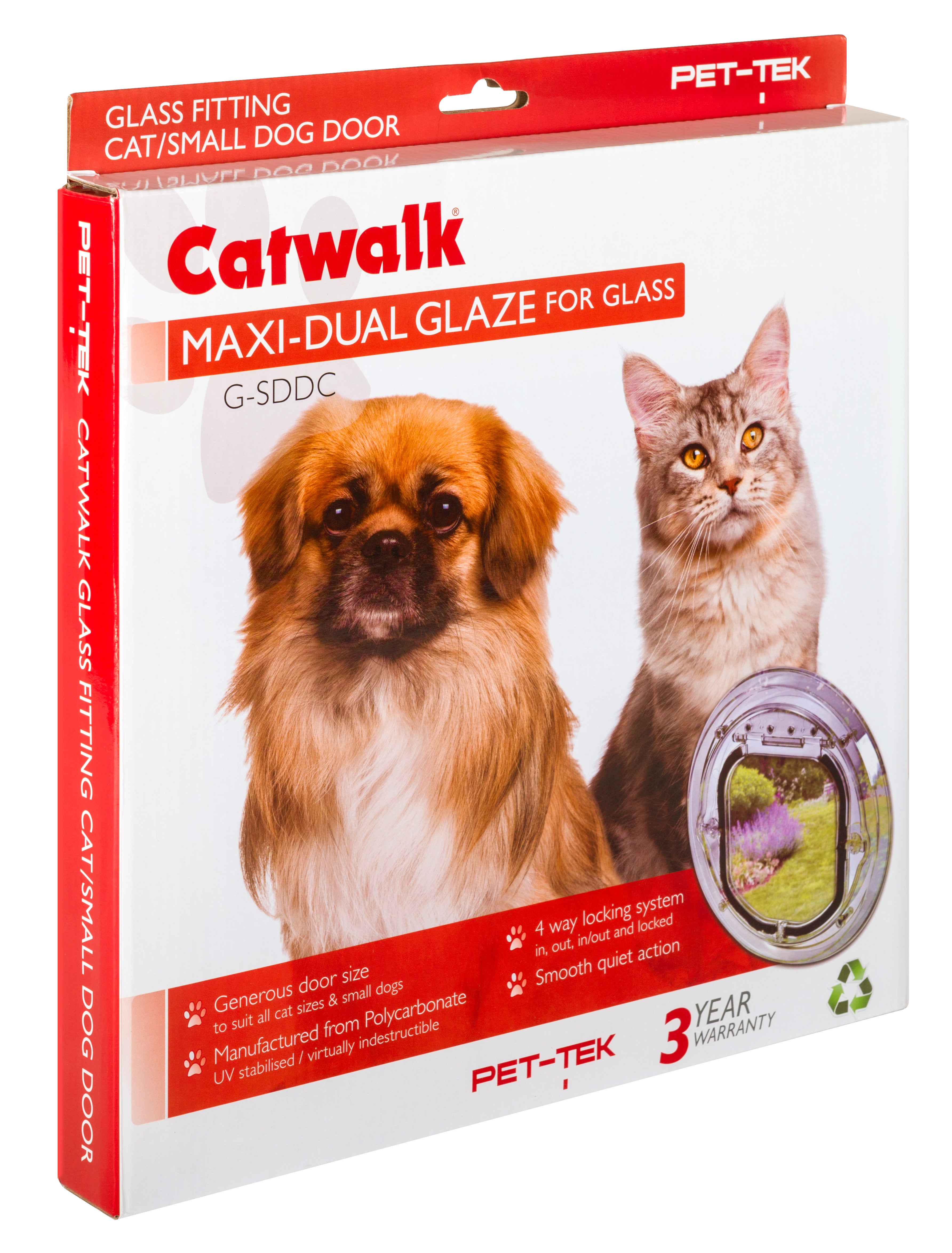 Pet-Tek Glass Fitting Maxi Dual Glaze – Clear