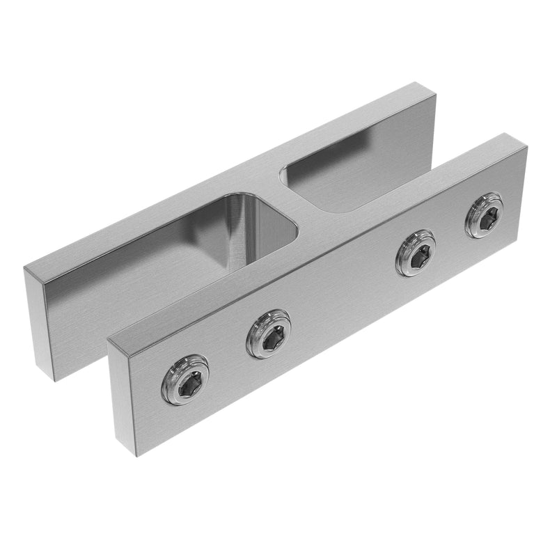 Stiffener Bracket 180 Glass to Glass 12-15mm