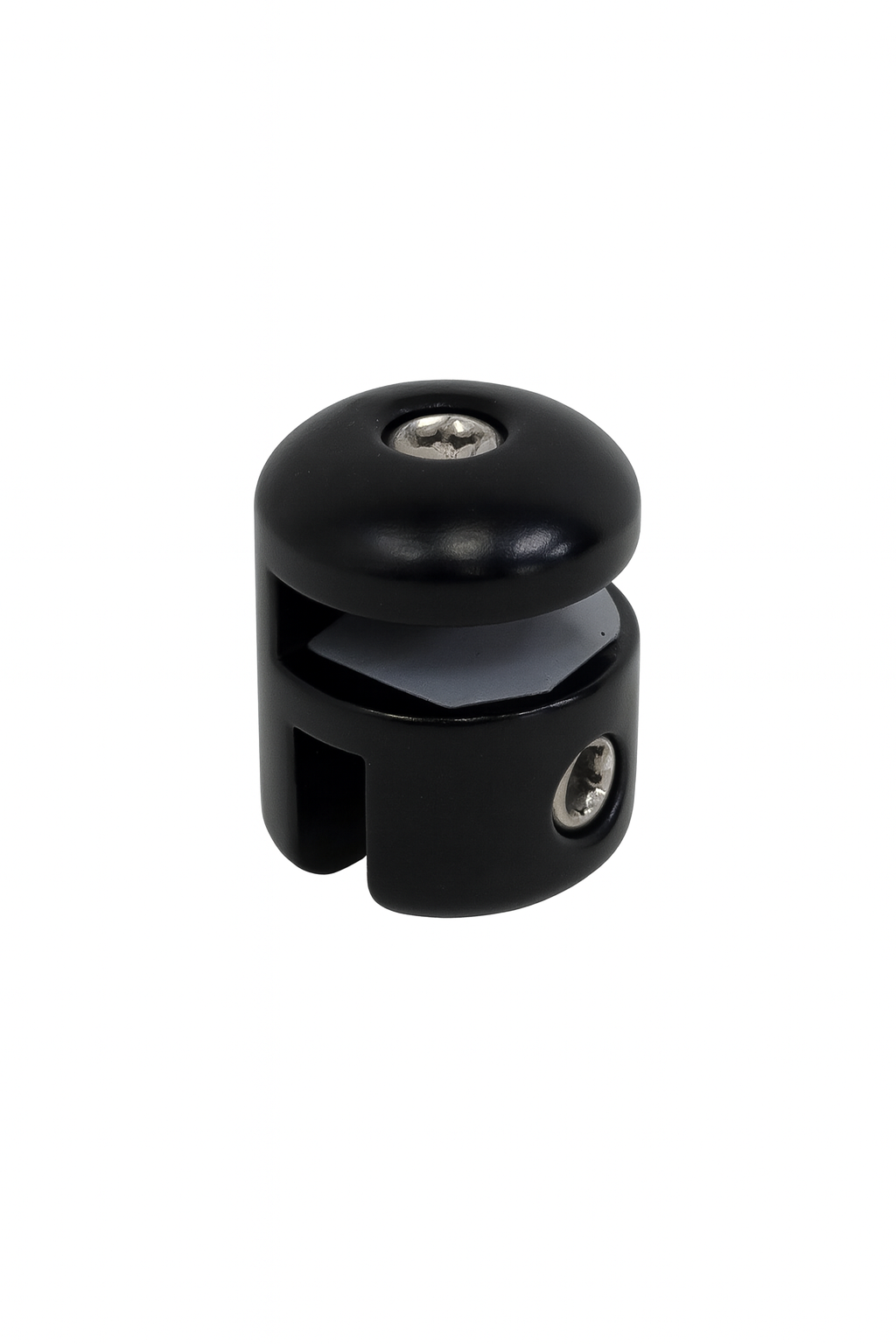 Round Header Panel Fitting 6x6xmm - Black