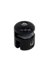 Round Header Panel Fitting 6x6xmm - Black