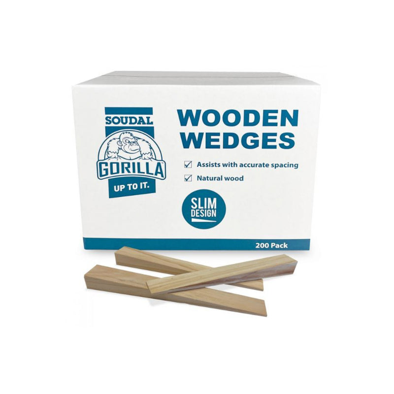 Gorilla Wooden Wedges, 150x18x13mm 200pk