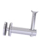 Round Adjustable Handrail Bracket Glass Mounted