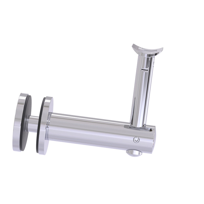 Round Adjustable Handrail Bracket Glass Mounted
