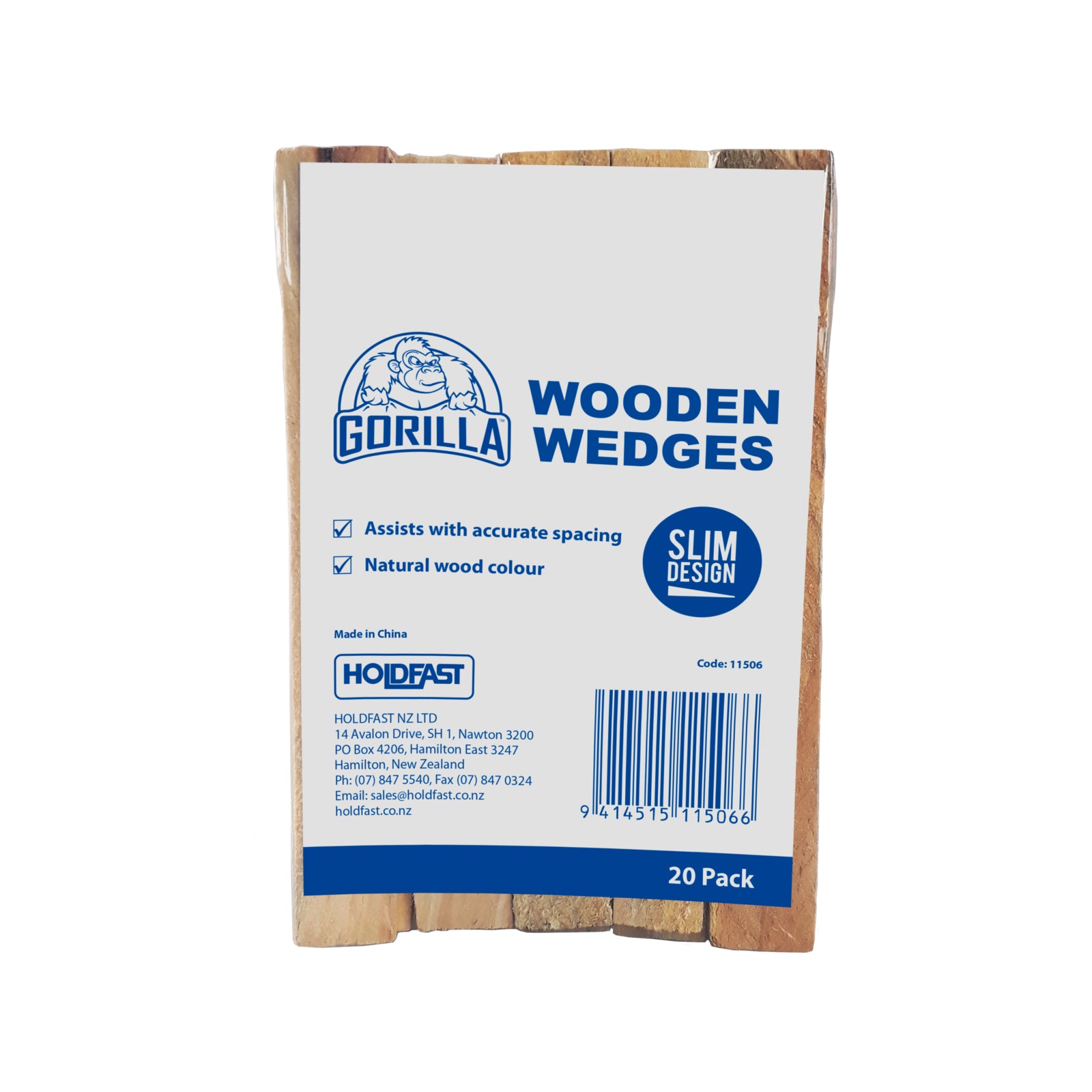 Gorilla Wooden Wedges, 150x18x13mm 20pk