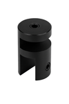 MFG Round Header Panel Fitting - 10x6mm - Black