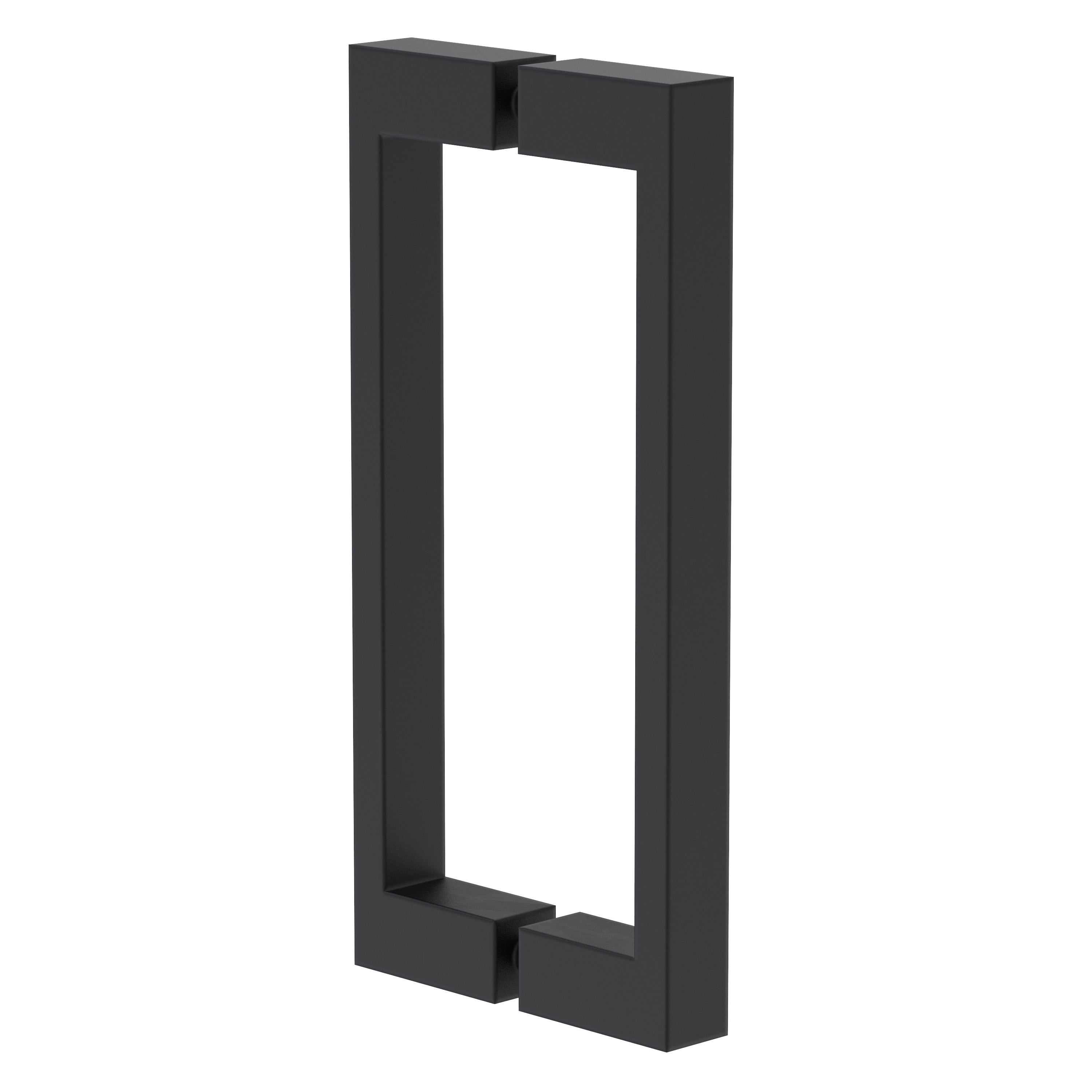 Rectangular Tube Handle 20x10mm, 192mm CTC - Black