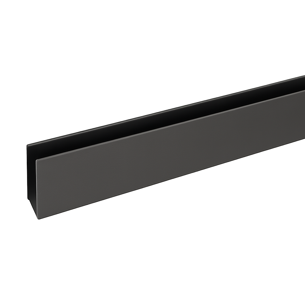 Channel 15x25 3.0m - Powdercoated Gunmetal