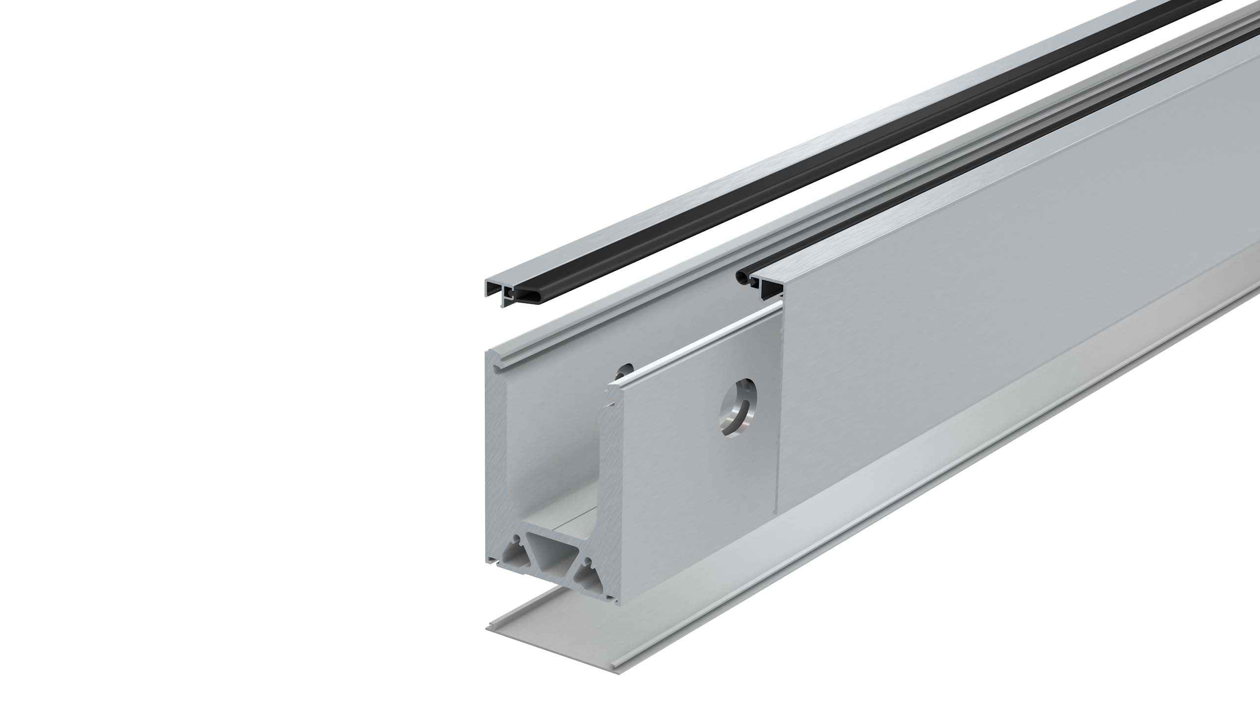 Channel 678 Smart Lock Channel Side Fix System - 3mtr Kit 19mm Glass – Opus Hardware