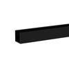 Channel 18x18 2.1m - Matt Black Powdercoat