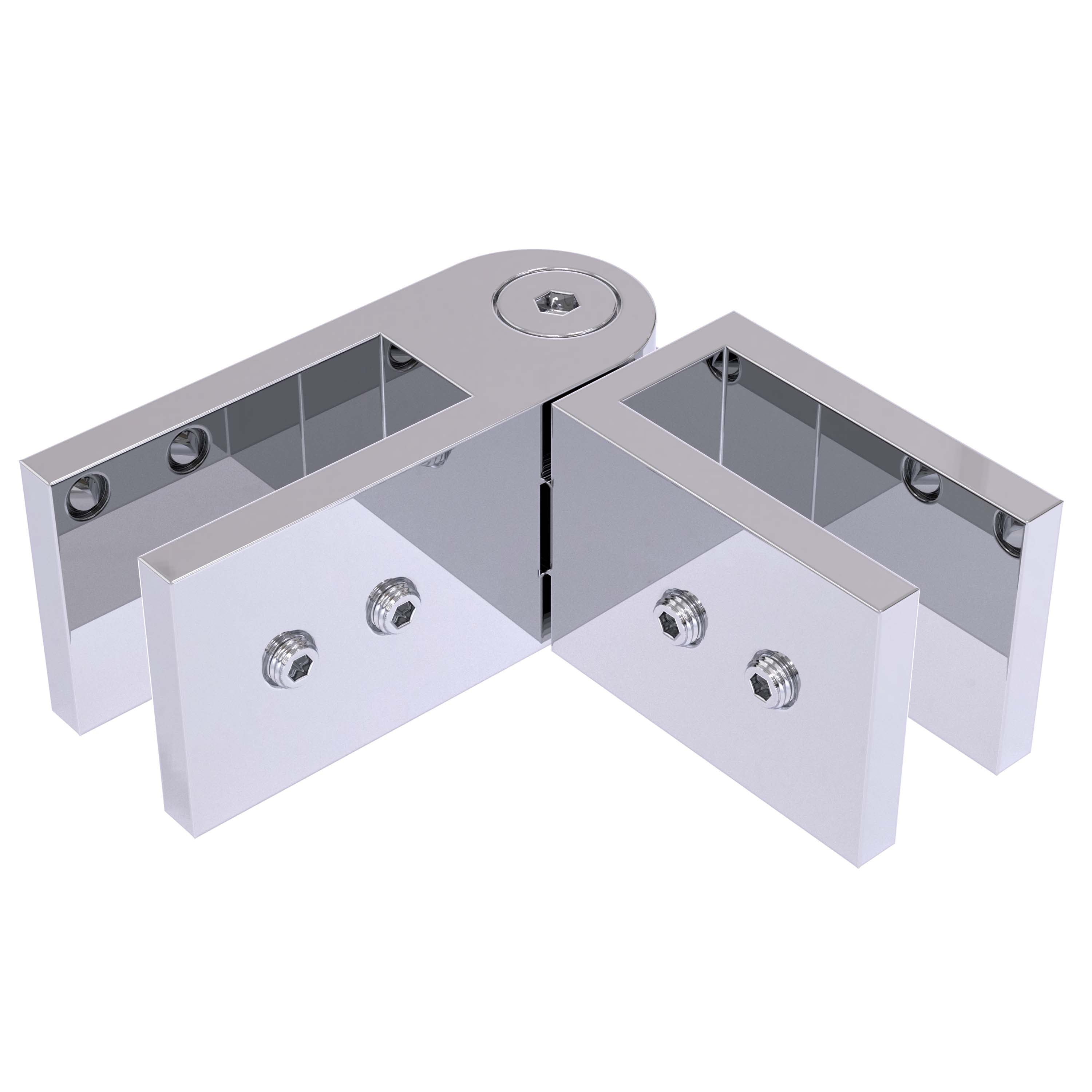 Adjustable Glass to Glass Balustrade Clamp Stiffener Bracket