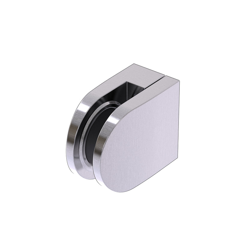 Glass Clamp Round with Flat Back
