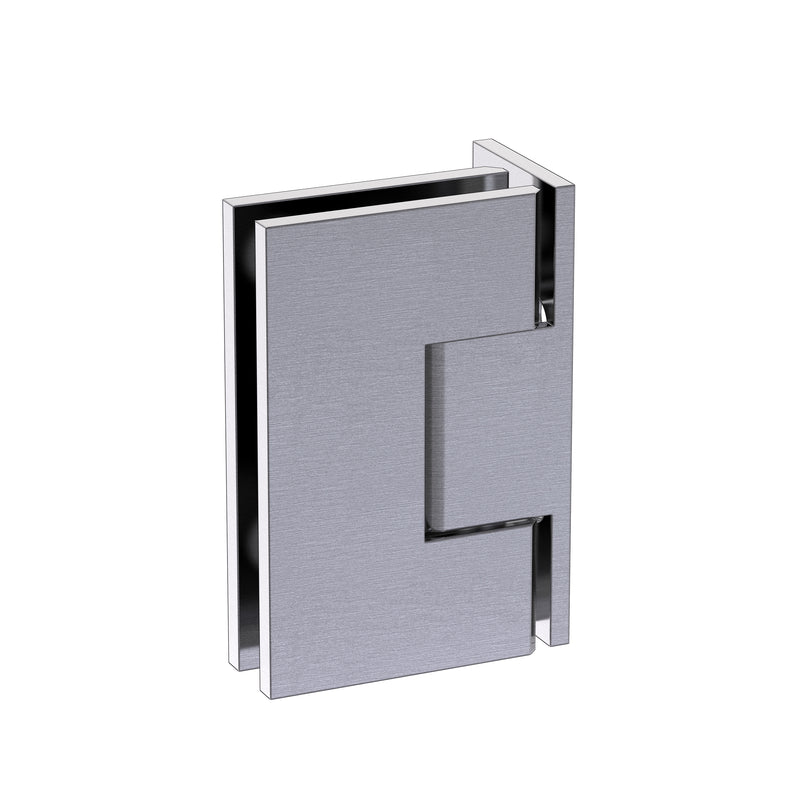 Shower Hinge Wall to Glass 90 Deg Offset Backplate