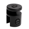 Euroglass Round Overpanel Fitting 10x6mm - Black