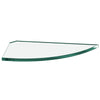 Glass Shelf Elliptical Corner 150x300mm