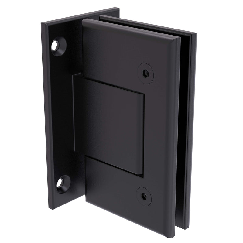 Vienna Hinge, Wall to Glass, Centre T Backplate - Non-Hold Open (Pair)