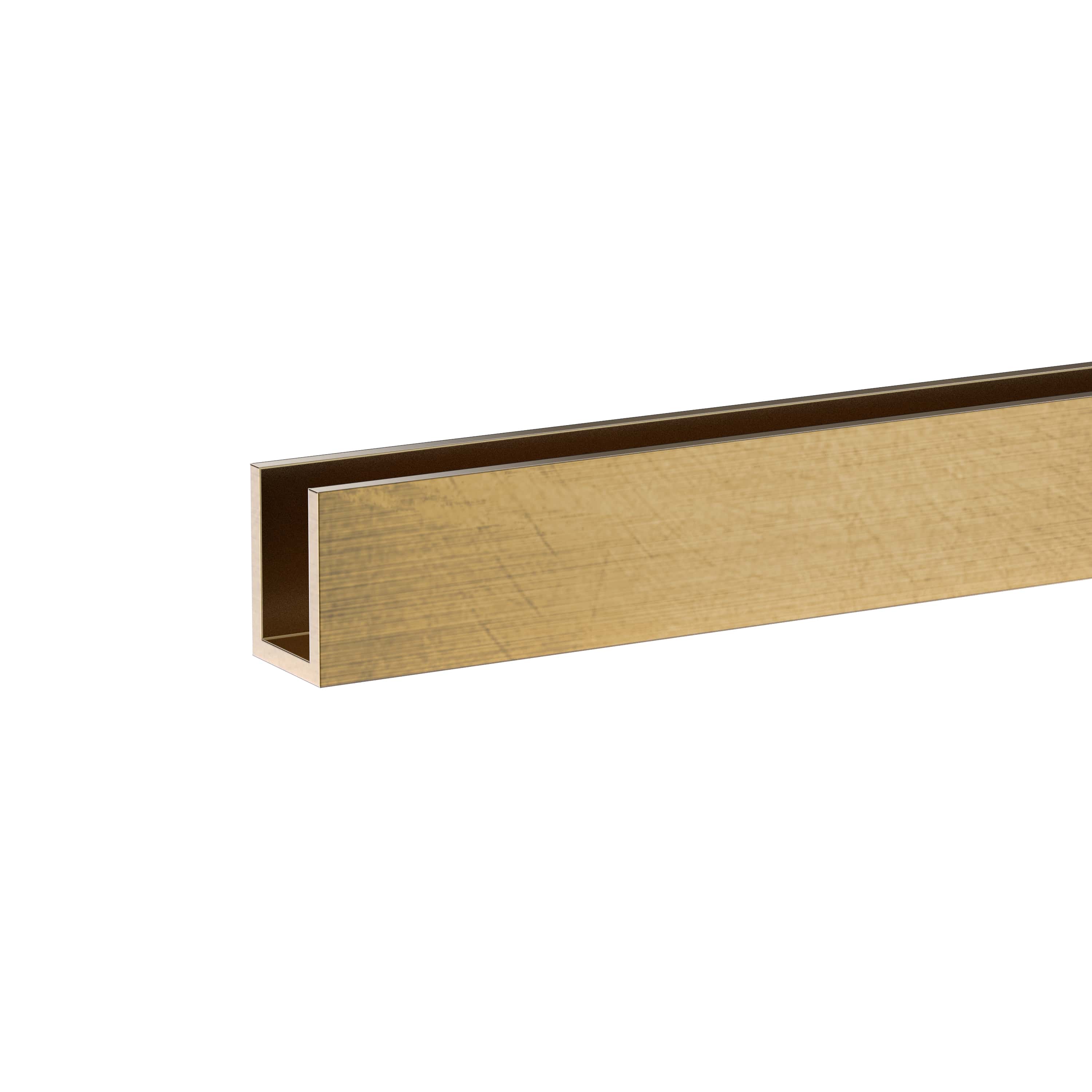 Brass Extrusion Channel 15x20mm - 3.0mtr