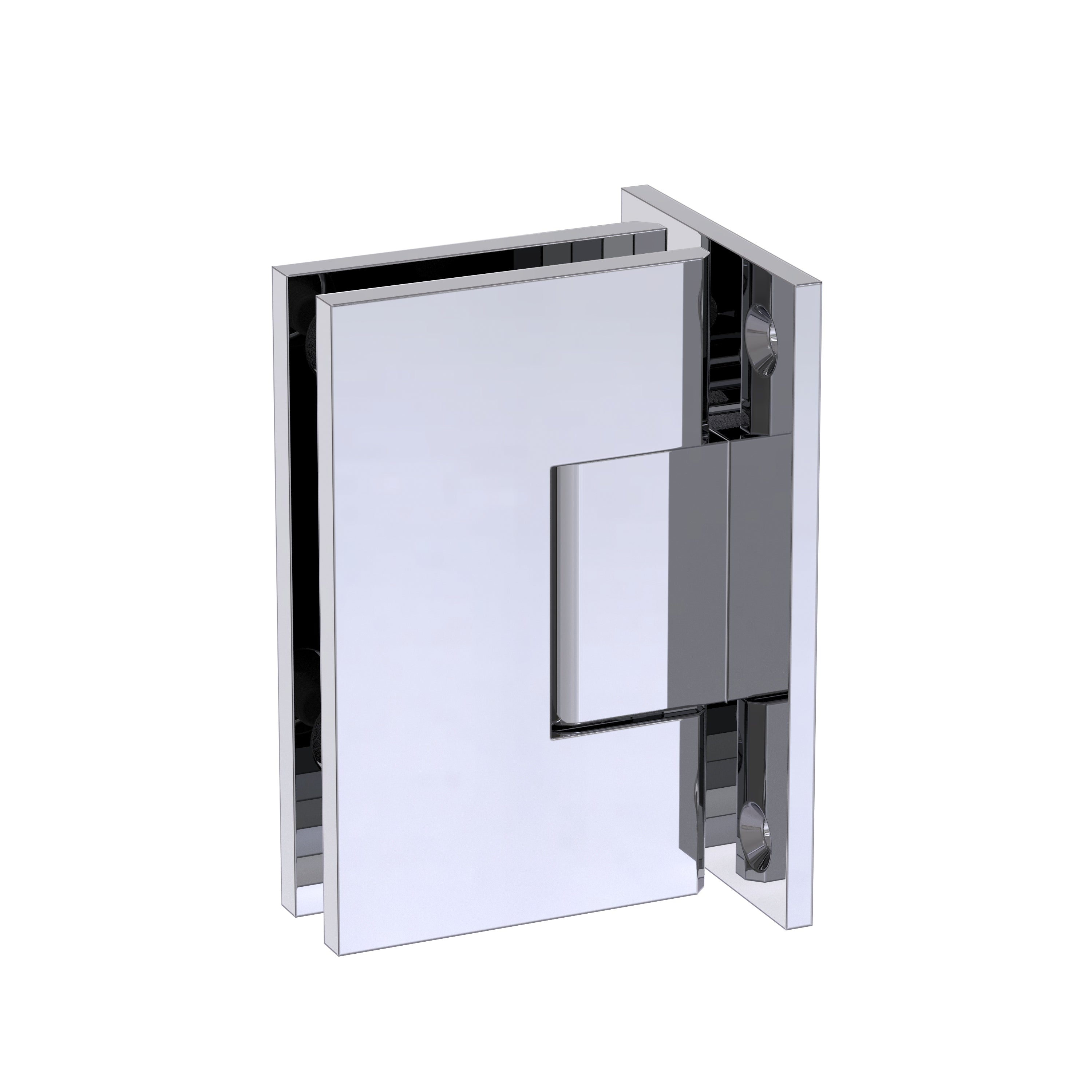 Shower Hinge Glass to Wall 90 Deg Centred Backplate