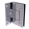 Vienna Hinge, Wall to Glass, Offset L Backplate - Non-Hold Open (Pair)