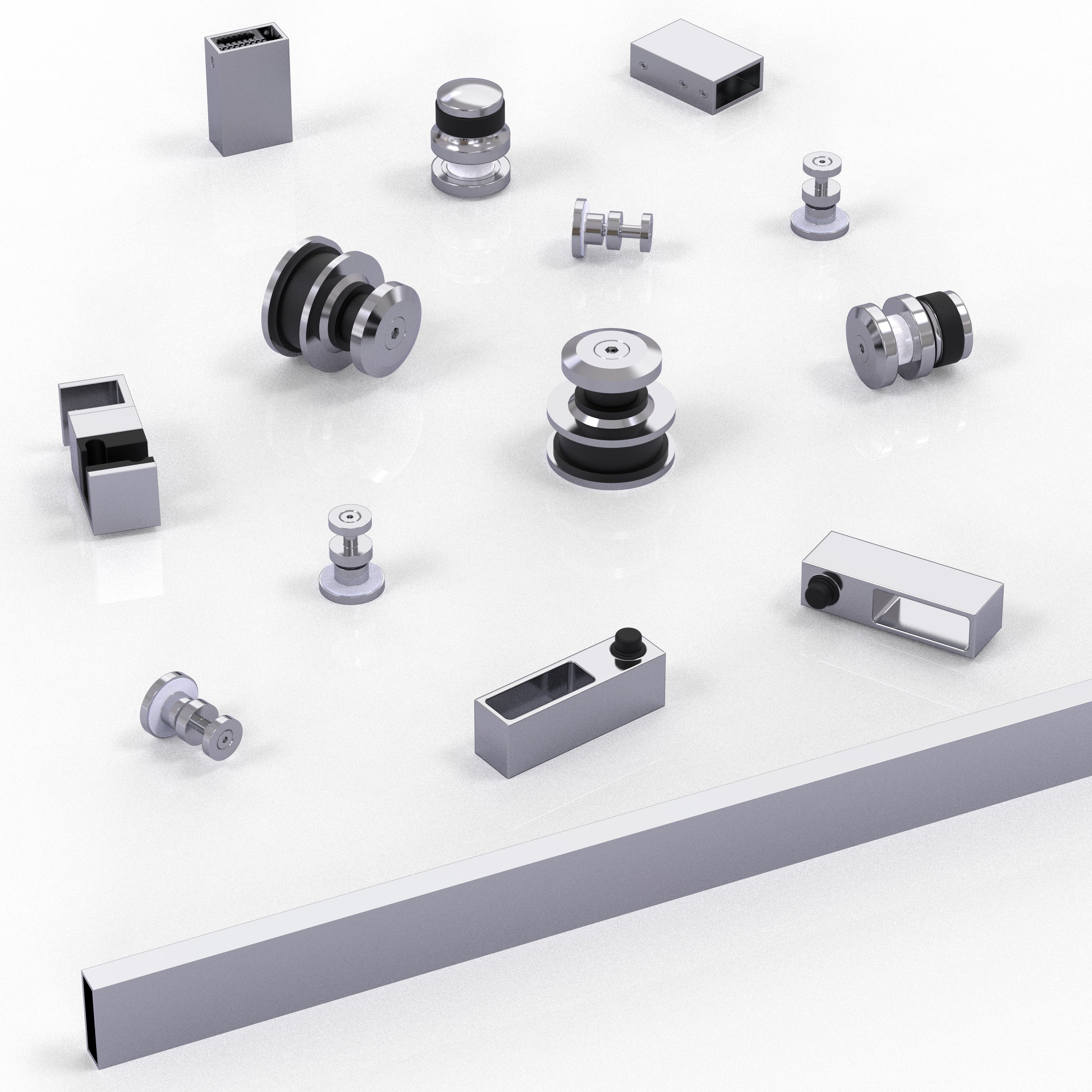 SS12 Sliding Shower hardware kit