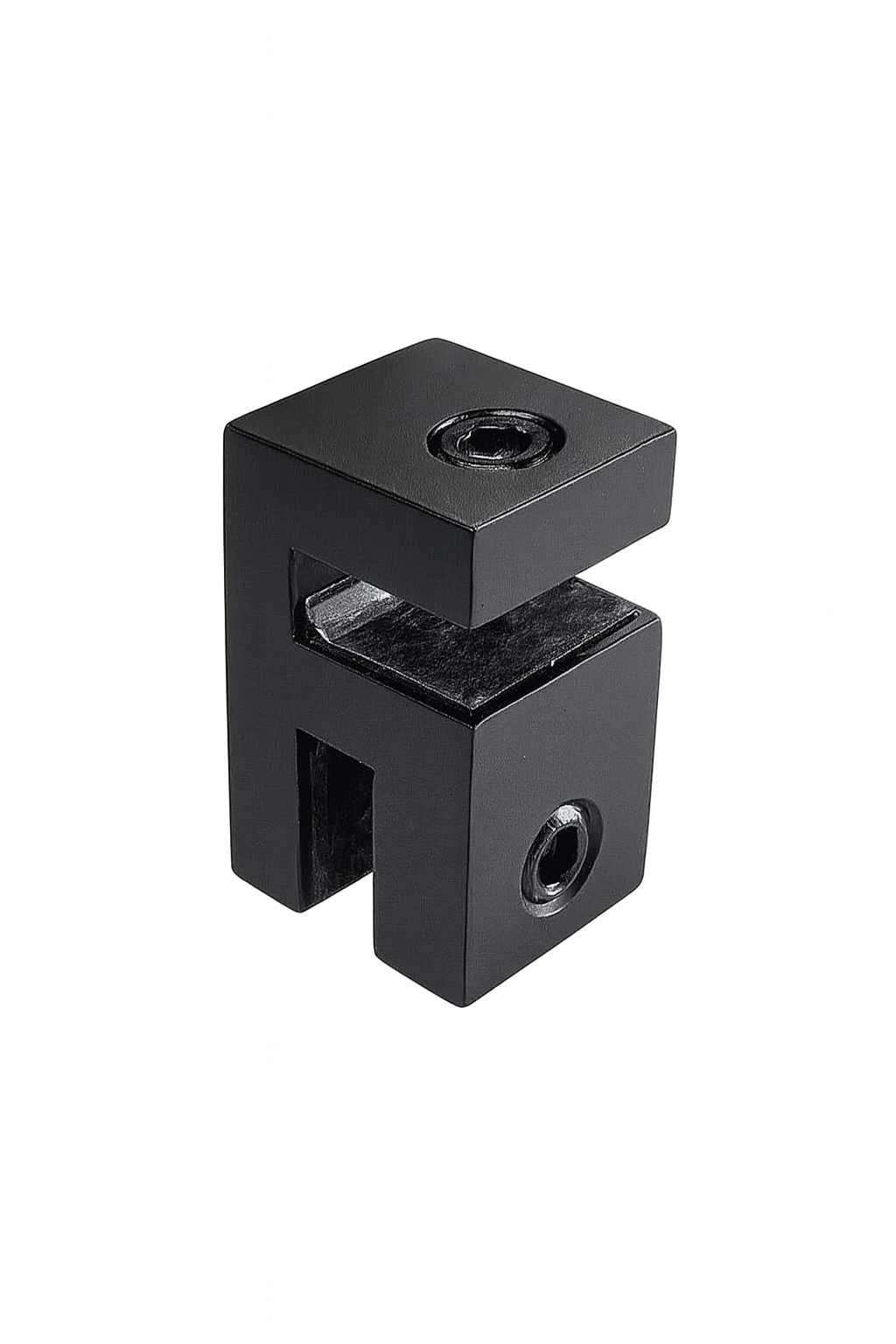 Square Header Panel Fitting 6x6mm - Black
