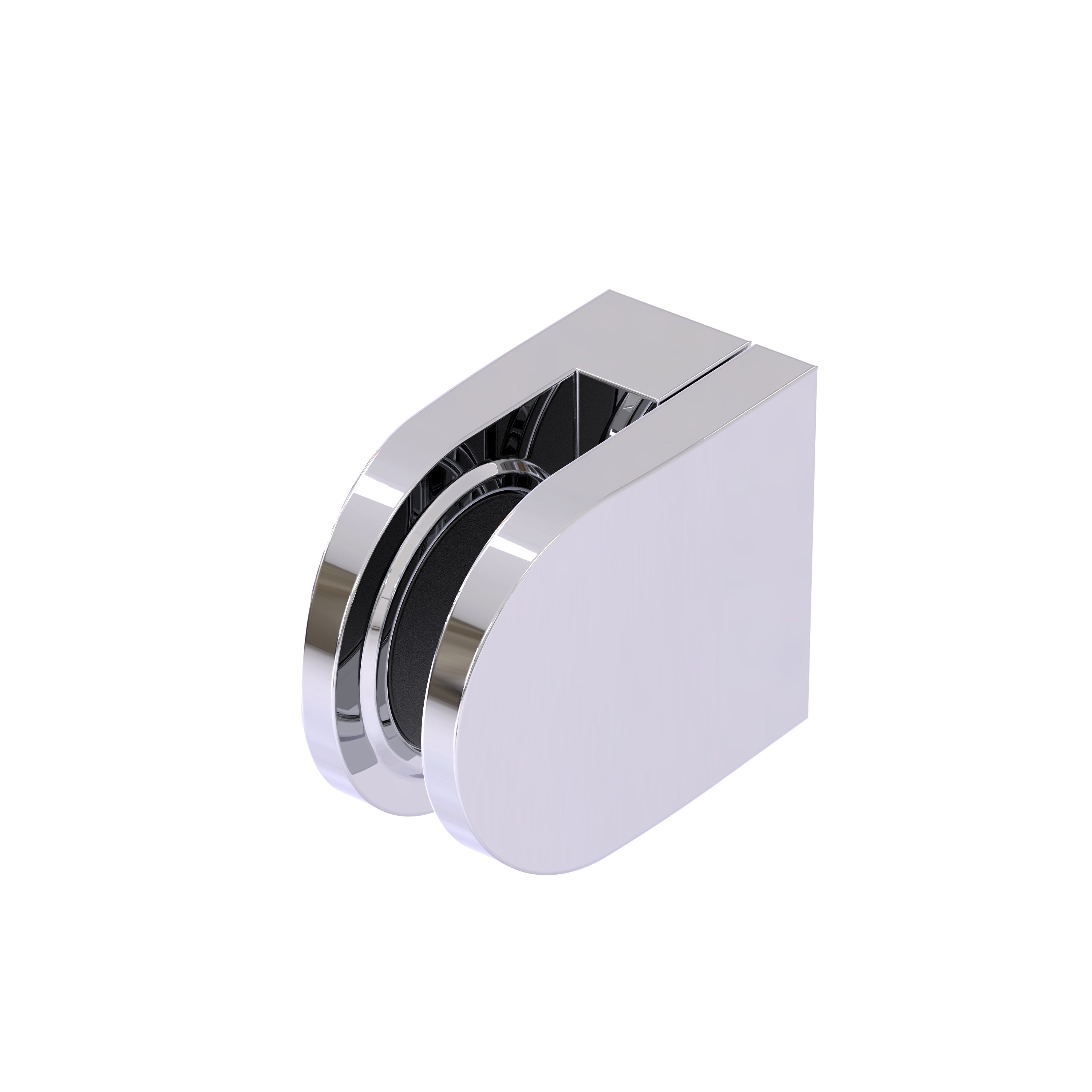 Glass Clamp Round with Flat Back