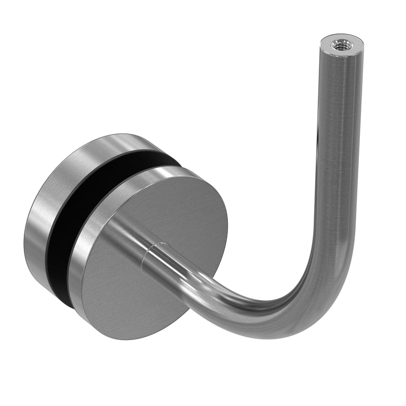 Round Slimline Handrail Bracket Glass Mount