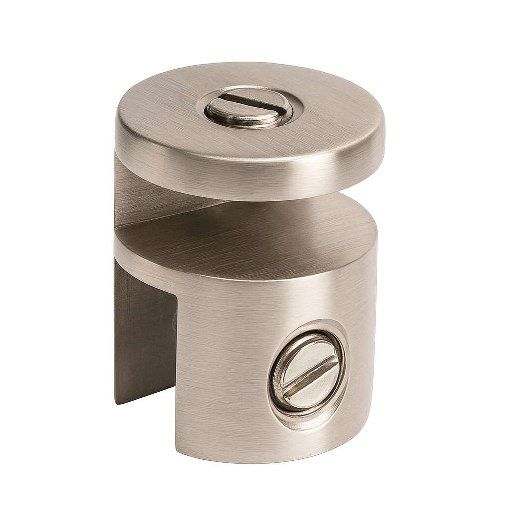 Euroglass Round Overpanel Fitting 10x6mm - Brushed Nickel