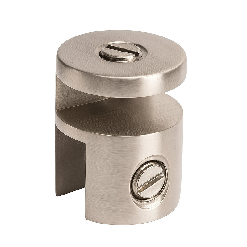 Euroglass Round Overpanel Fitting 10x6mm - Brushed Nickel