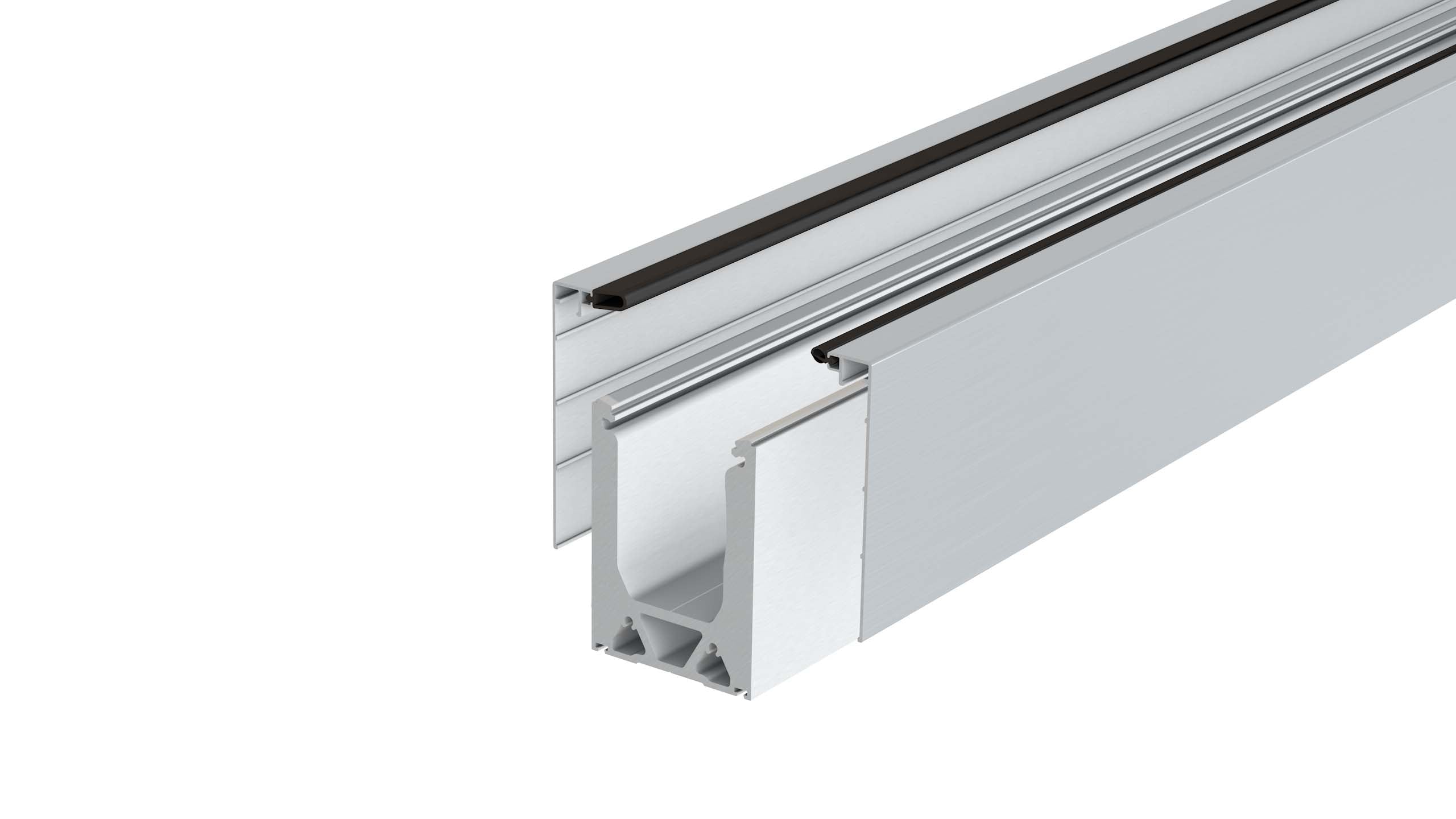Smart Lock Channel Top Fix System - 3mtr Kit 21.5mm Glass