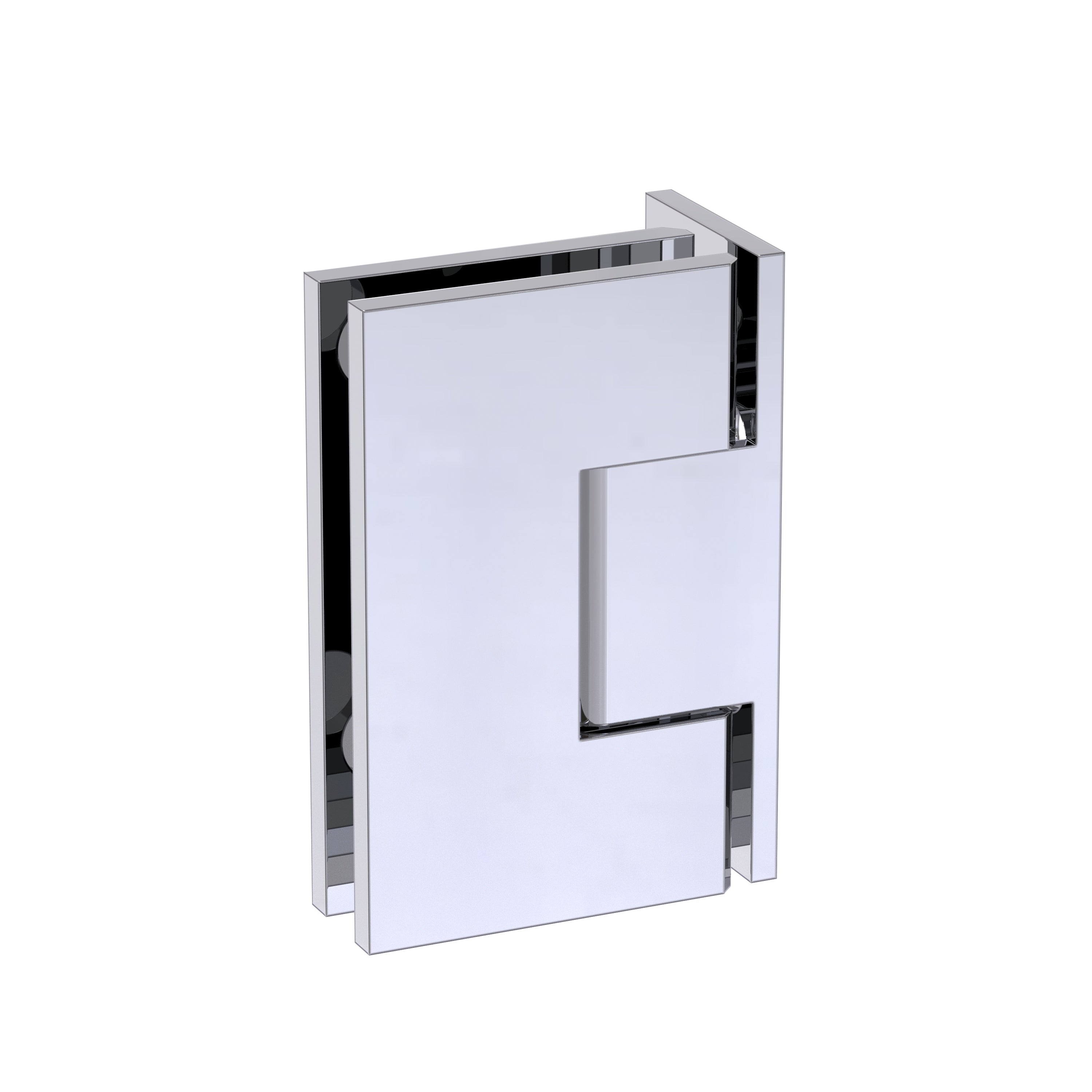 Shower Hinge Wall to Glass 90 Deg Offset Backplate