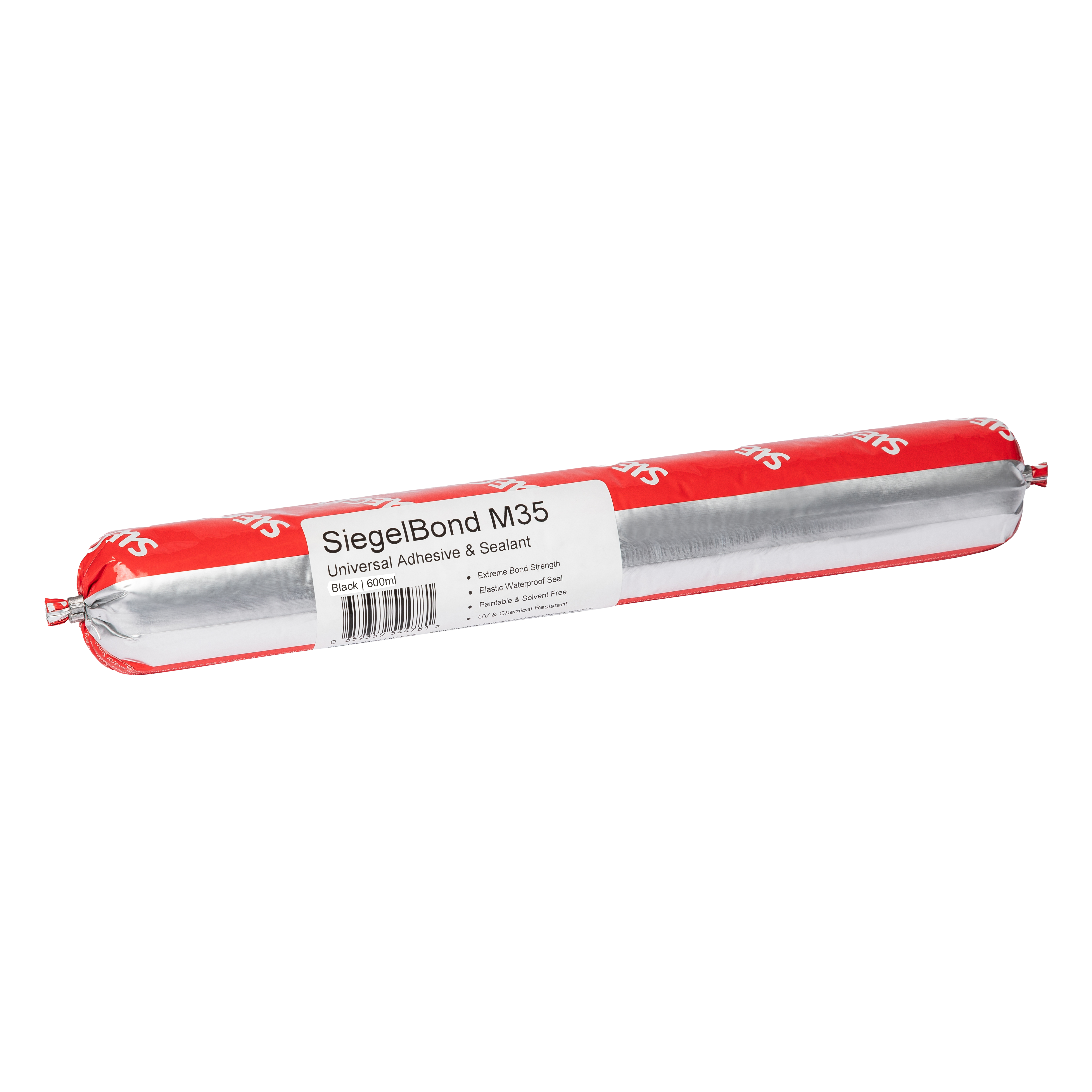 Siegel M35 (MS) Sealant Adhesive, 600ml Sausage - Black