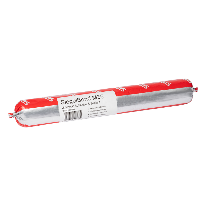 Siegel M35 (MS) Sealant Adhesive, 600ml Sausage - Black