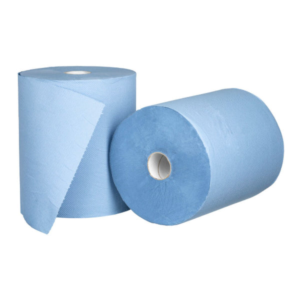 Roll Feed Paper Towel, Per Roll - Blue