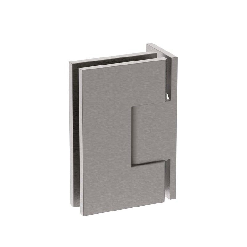 Shower Hinge Wall to Glass 90 Deg Offset Backplate